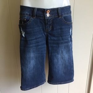 Stretch Denim Bermuda shorts